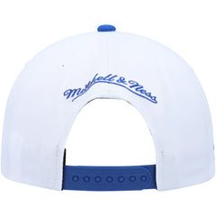 Mitchell & Ness Golden State Warriors Side Core 2.0 Snapback Hat White/Royal