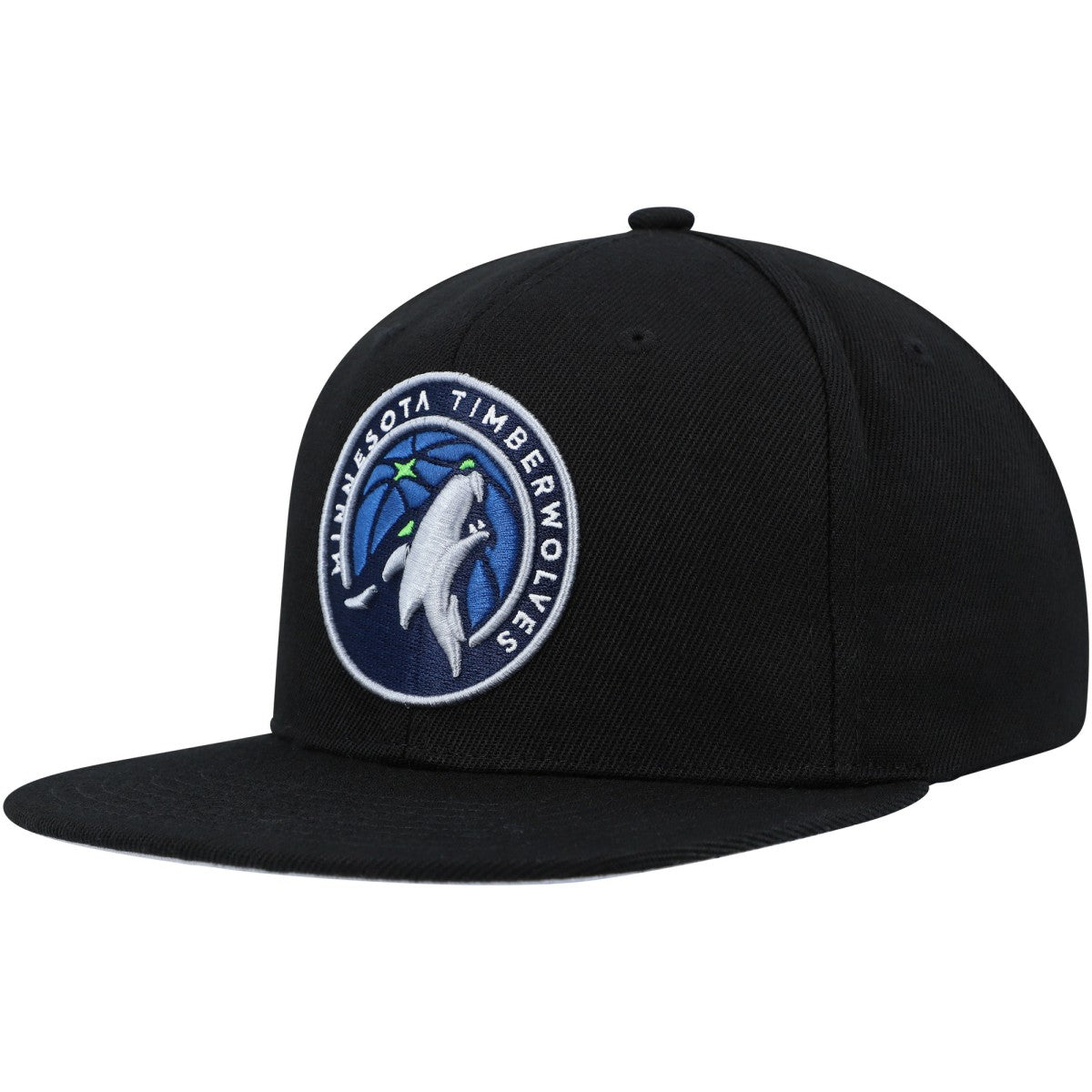 Mitchell & Ness Minnesota Timberwolves Side Core 2.0 Snapback Hat Black