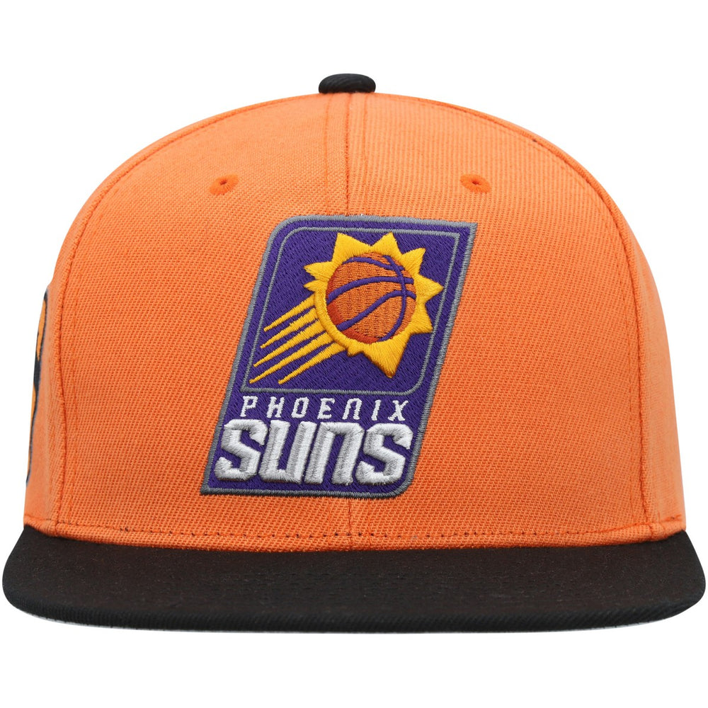Mitchell & Ness Phoenix Suns Side Core 2.0 Snapback Hat Orange/Black