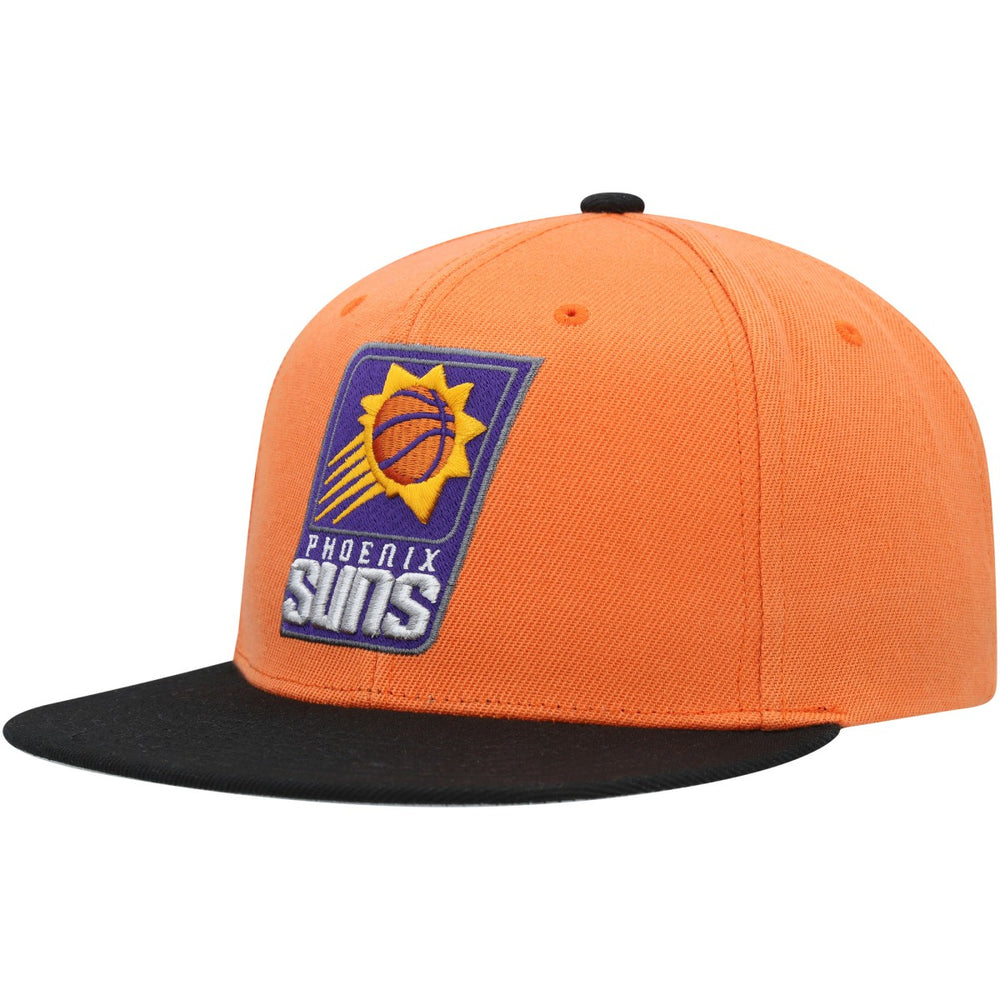 Mitchell & Ness Phoenix Suns Side Core 2.0 Snapback Hat Orange/Black