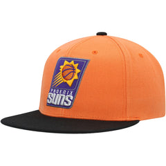 Mitchell & Ness Phoenix Suns Side Core 2.0 Snapback Hat Orange/Black