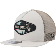Chicago White Sox New Era Retro Beachin' Patch A-Frame Trucker 9FIFTY Snapback Hat Outlet