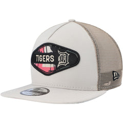 Detroit Tigers New Era Retro Beachin' Patch A-Frame Trucker 9FIFTY Snapback Hat Discount