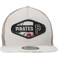 Pittsburgh Pirates New Era Retro Beachin' Patch A-Frame Trucker 9FIFTY Snapback Hat Near Me