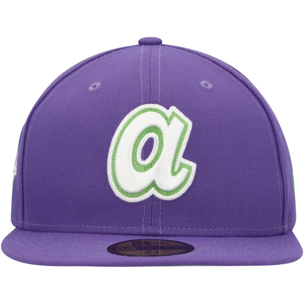 Atlanta Braves New Era Lime Side Patch 59FIFTY Fitted Hat Online