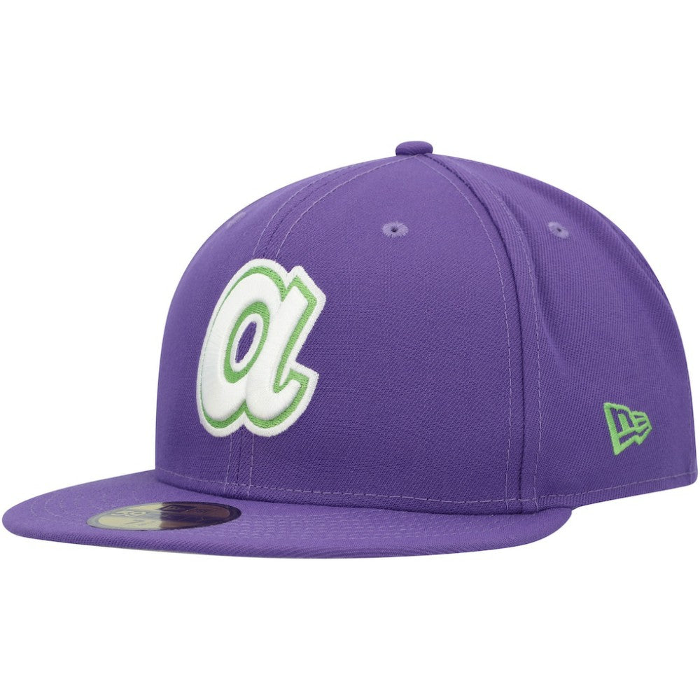 Atlanta Braves New Era Lime Side Patch 59FIFTY Fitted Hat Online