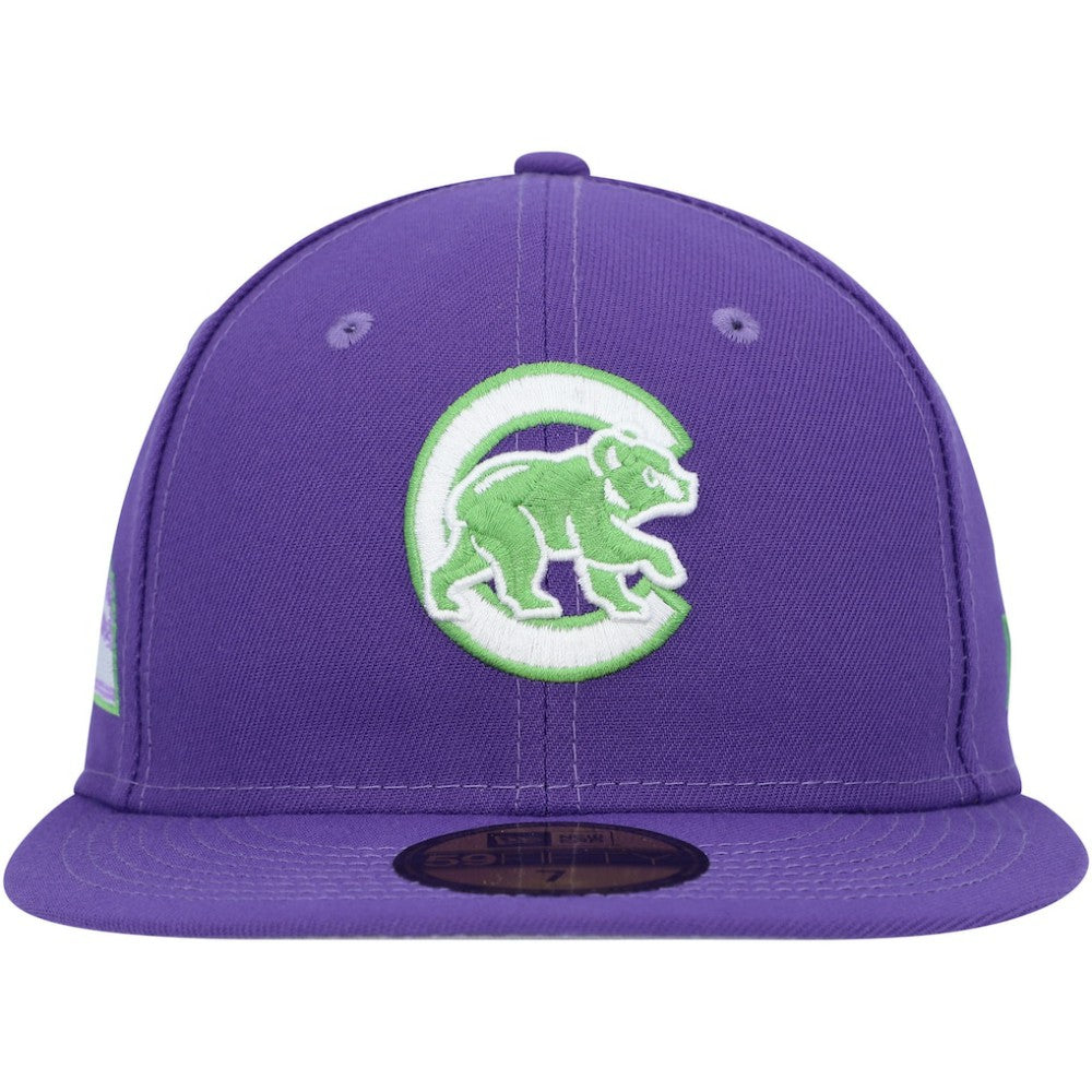 Chicago Cubs New Era Lime Side Patch 59FIFTY Fitted Hat for sale