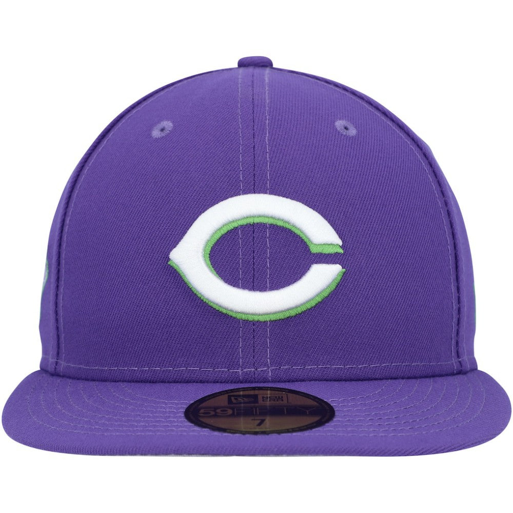 Cincinnati Reds New Era Lime Side Patch 59FIFTY Fitted Hat for sale