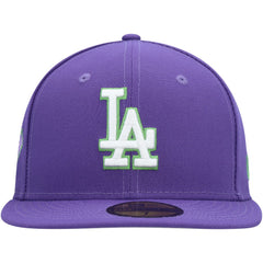 Los Angeles Dodgers New Era Lime Side Patch 59FIFTY Fitted Hat Discount