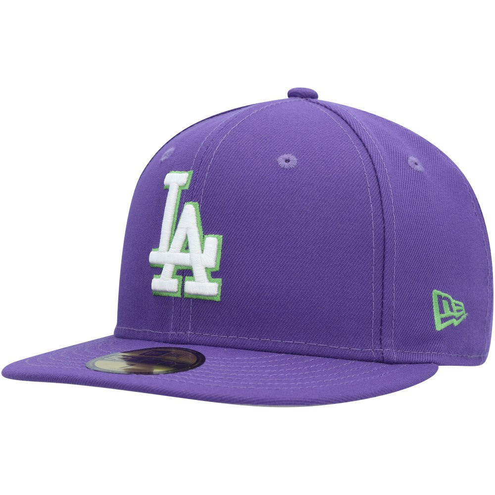 Los Angeles Dodgers New Era Lime Side Patch 59FIFTY Fitted Hat Discount