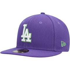 Los Angeles Dodgers New Era Lime Side Patch 59FIFTY Fitted Hat Discount