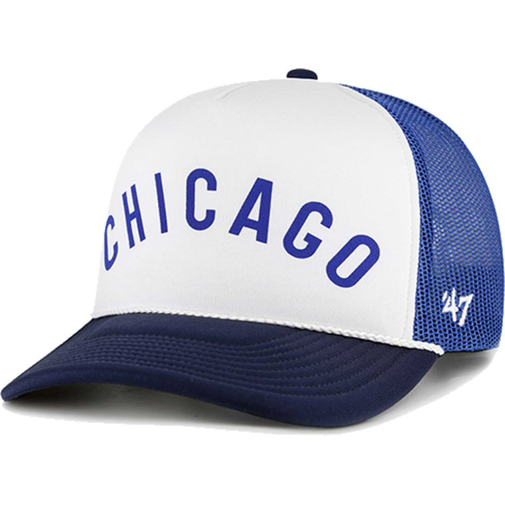 Chicago Cubs '47 Foam Front Script Trucker Snapback Hat Near Me