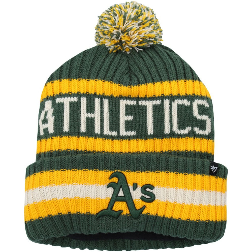 Athletics '47 Bering Cuffed Knit Hat with Pom for sale