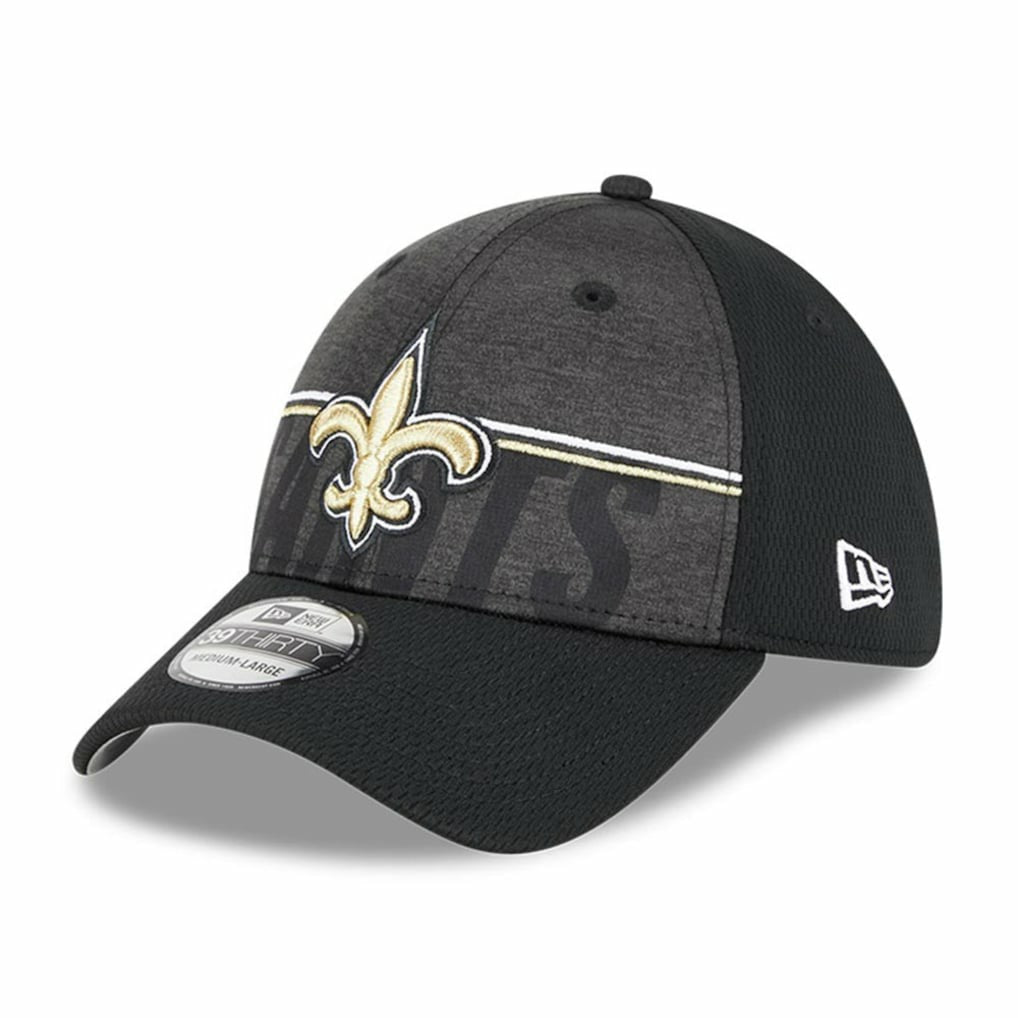 New Orleans Saints New Era 2023 NFL Training Camp 39THIRTY Flex Hat - Black - NFL