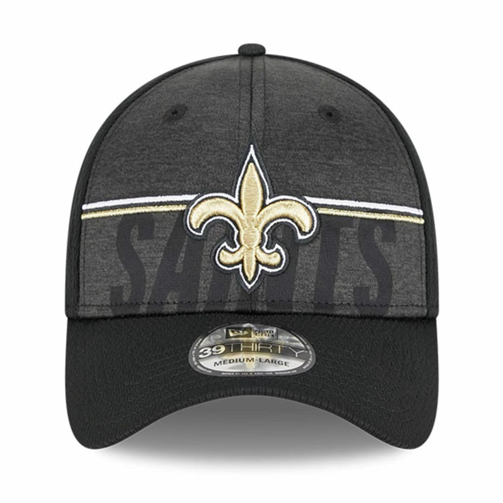 New Orleans Saints New Era 2023 NFL Training Camp 39THIRTY Flex Hat - Black - NFL