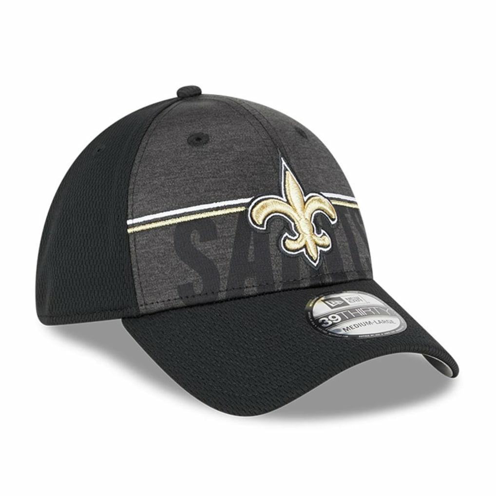 New Orleans Saints New Era 2023 NFL Training Camp 39THIRTY Flex Hat - Black - NFL