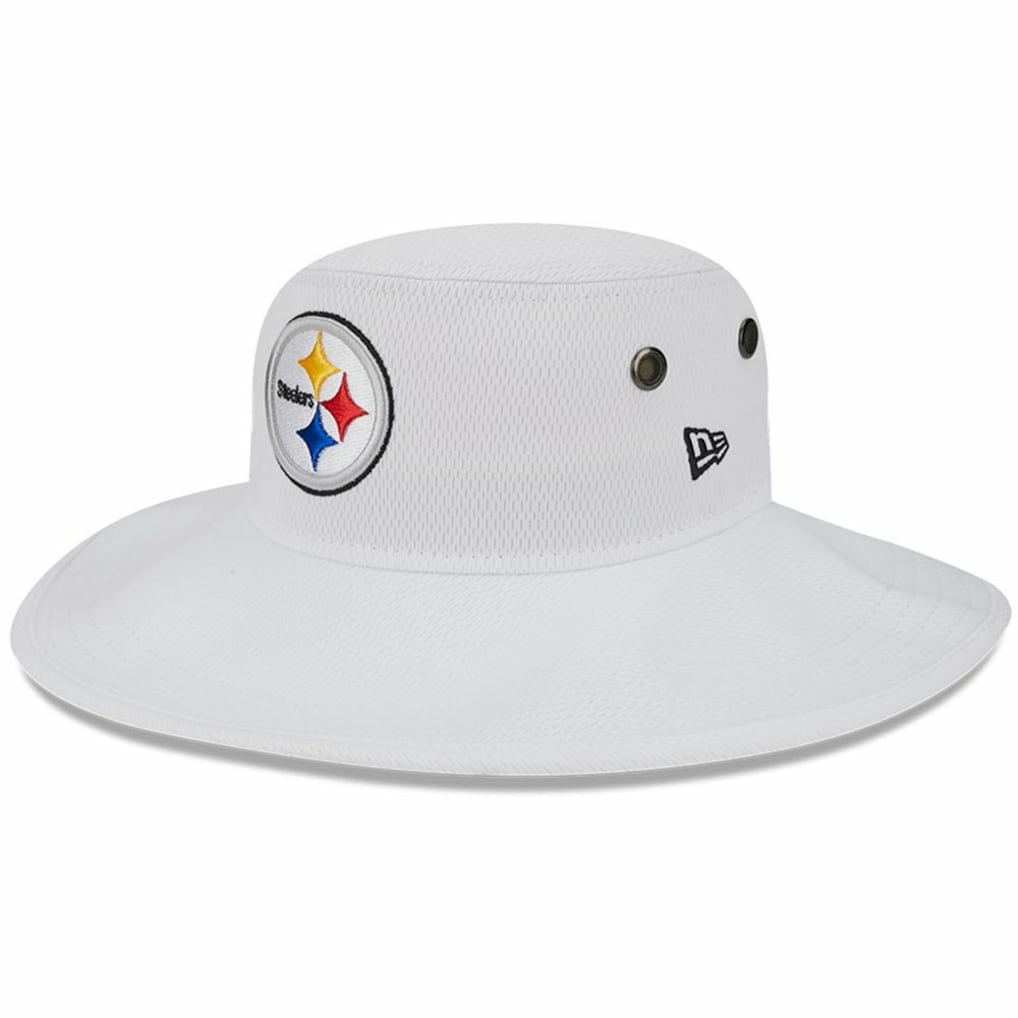 Pittsburgh Steelers New Era 2023 NFL Training Camp Panama Bucket Hat - White - NFL