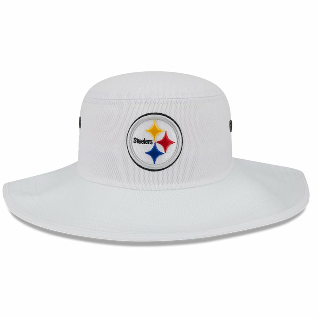 Pittsburgh Steelers New Era 2023 NFL Training Camp Panama Bucket Hat - White - NFL