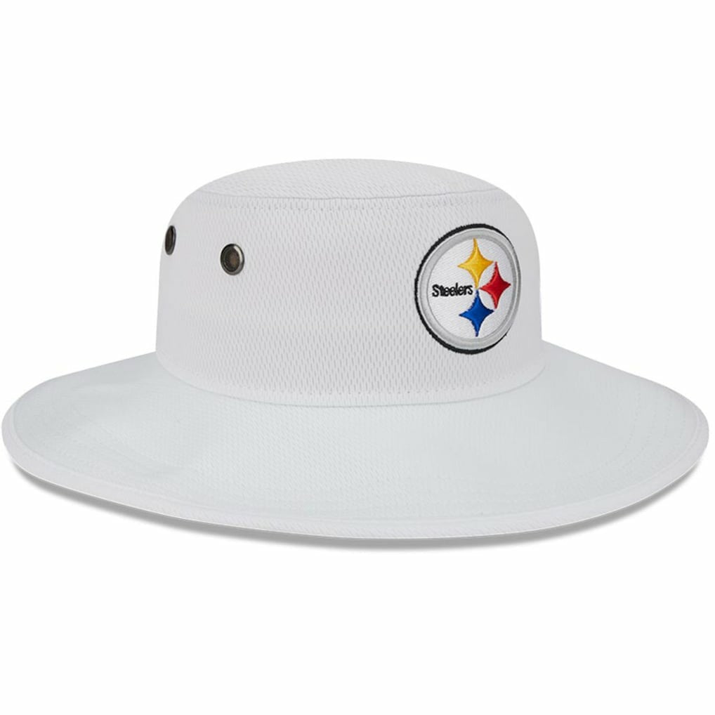 Pittsburgh Steelers New Era 2023 NFL Training Camp Panama Bucket Hat - White - NFL