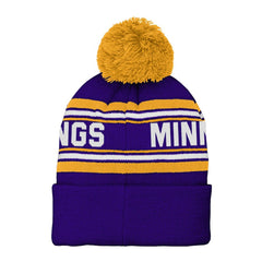 Minnesota Vikings Preschool Jacquard Cuffed Knit Hat with Pom - Purple - NFL