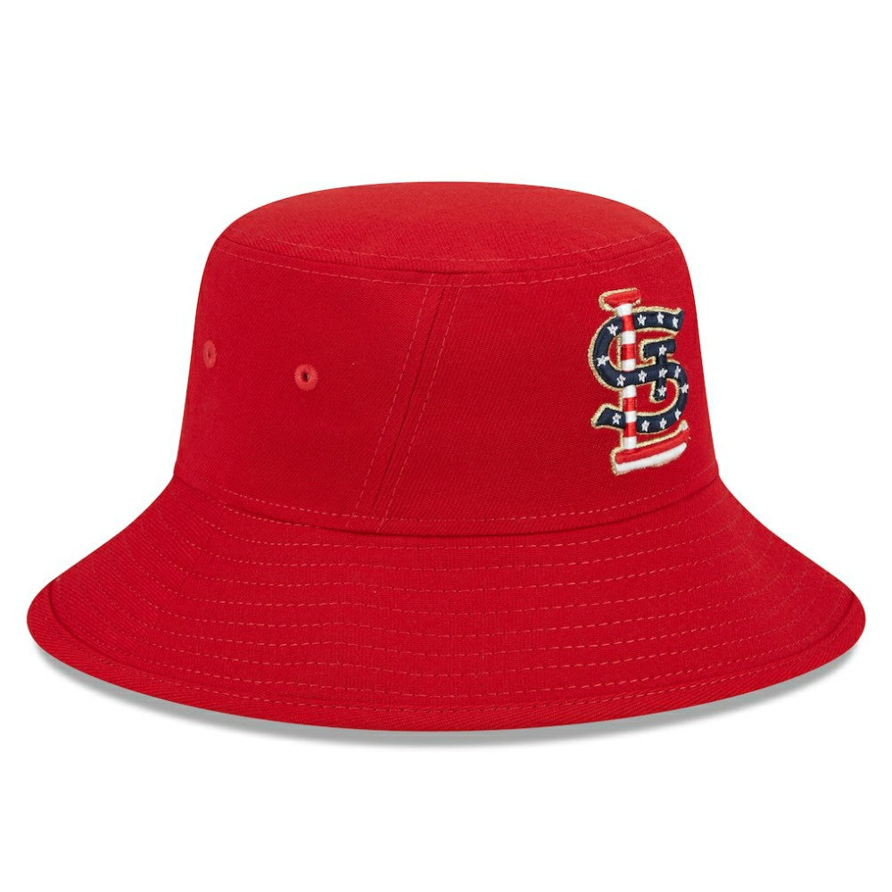 St. Louis Cardinals New Era 2023 Fourth of July Bucket Hat Discount