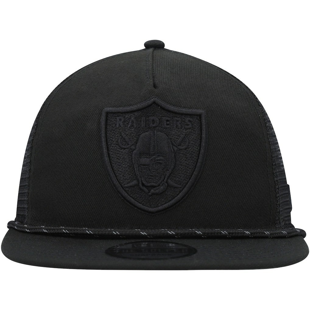 Las Vegas Raiders New Era Illumination Golfer Snapback Trucker Hat - Black - NFL