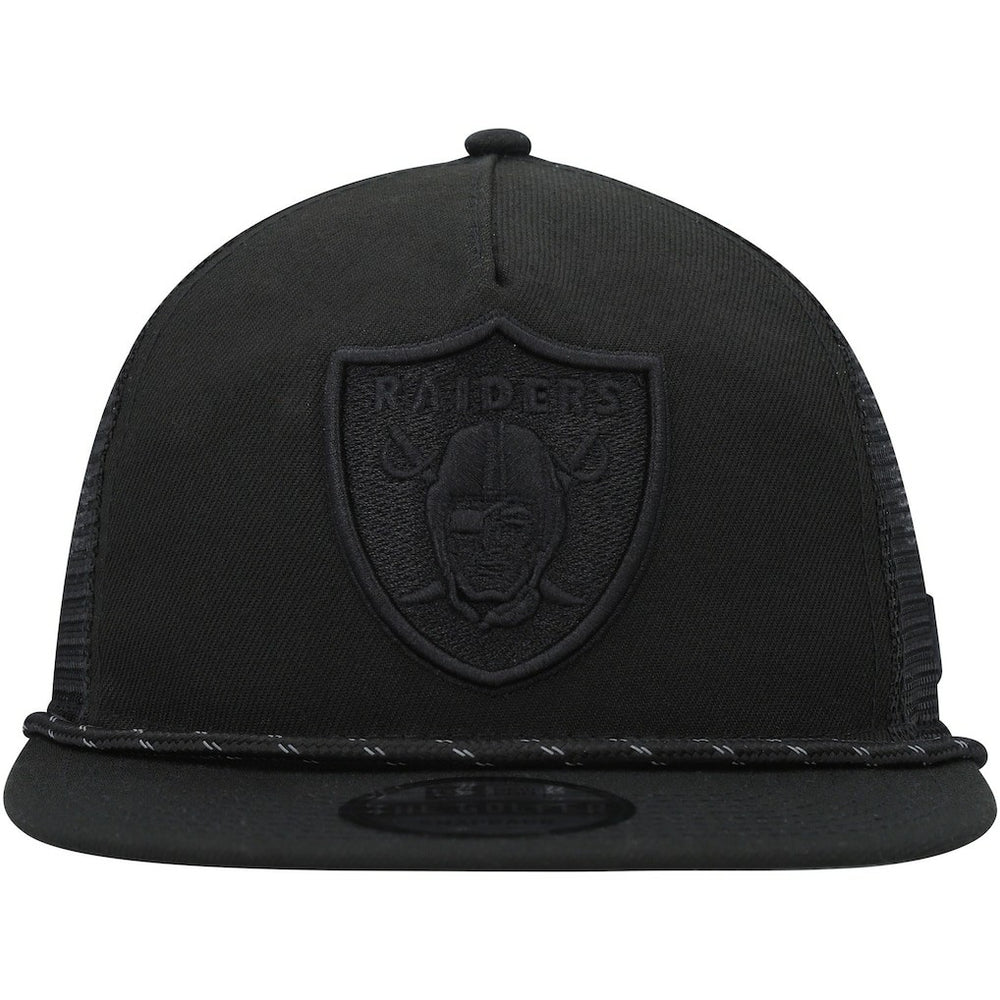 Las Vegas Raiders New Era Illumination Golfer Snapback Trucker Hat - Black - NFL
