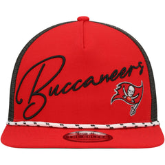 Tampa Bay Buccaneers New Era Script Logo Golfer 9FIFTY Snapback Hat - Red - NFL
