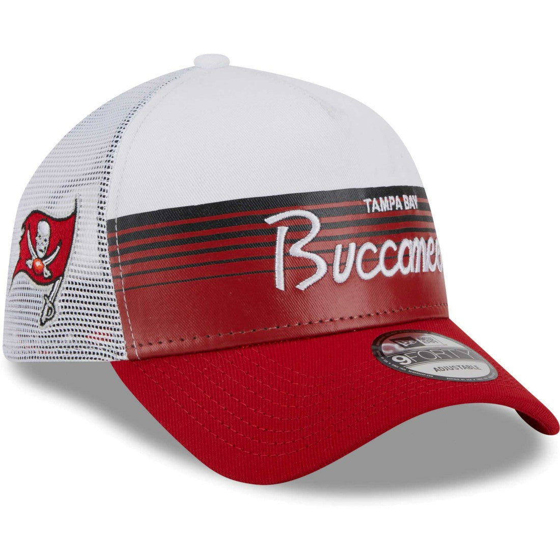 Tampa Bay Buccaneers New Era Horizon A-Frame 9FORTY Snapback Hat - Scarlet - NFL