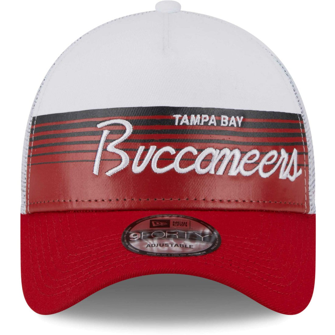 Tampa Bay Buccaneers New Era Horizon A-Frame 9FORTY Snapback Hat - Scarlet - NFL