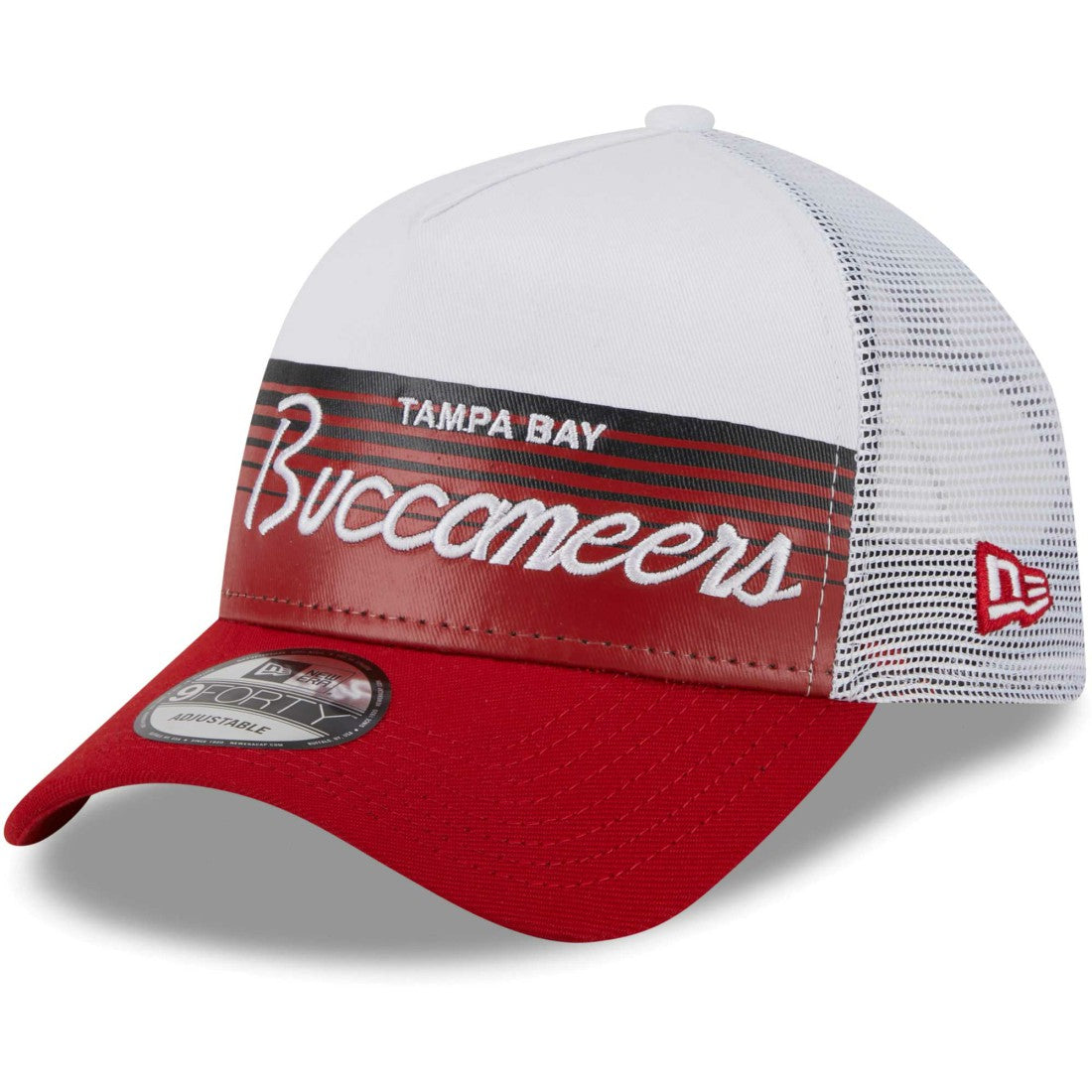 Tampa Bay Buccaneers New Era Horizon A-Frame 9FORTY Snapback Hat - Scarlet - NFL