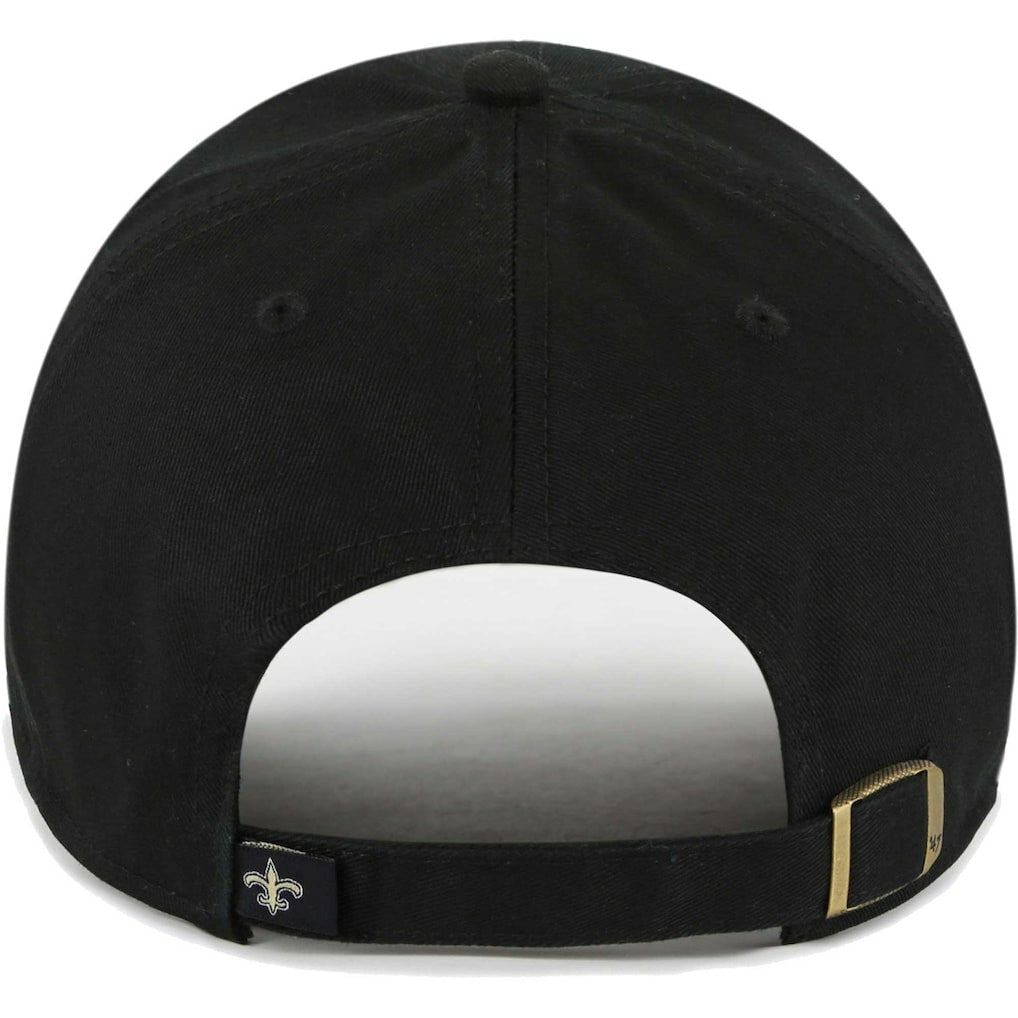 New Orleans Saints '47 Women's Sidney Clean Up Adjustable Hat - Black - 47 brand
