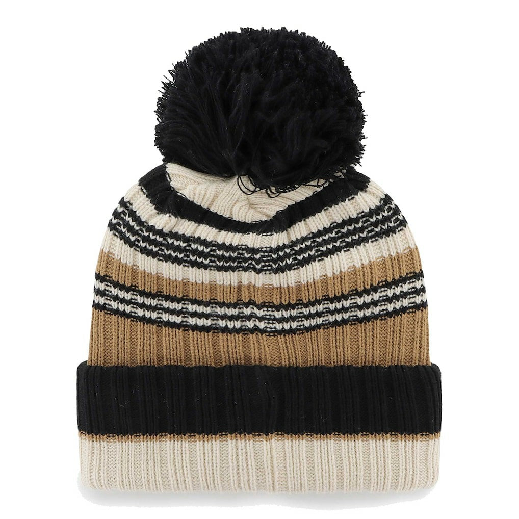 New York Giants '47 Women's Barista Cuffed Knit Hat with Pom - Natural - 47 brand