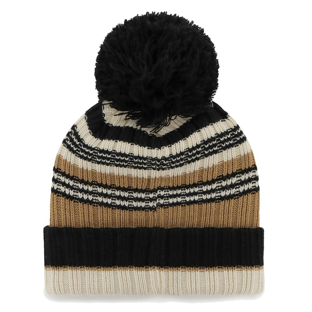 New York Jets '47 Women's Barista Cuffed Knit Hat with Pom - Natural - 47 brand