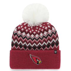 Arizona Cardinals '47 Women's Elsa Cuffed Knit Hat with Pom - Cardinal - 47 brand