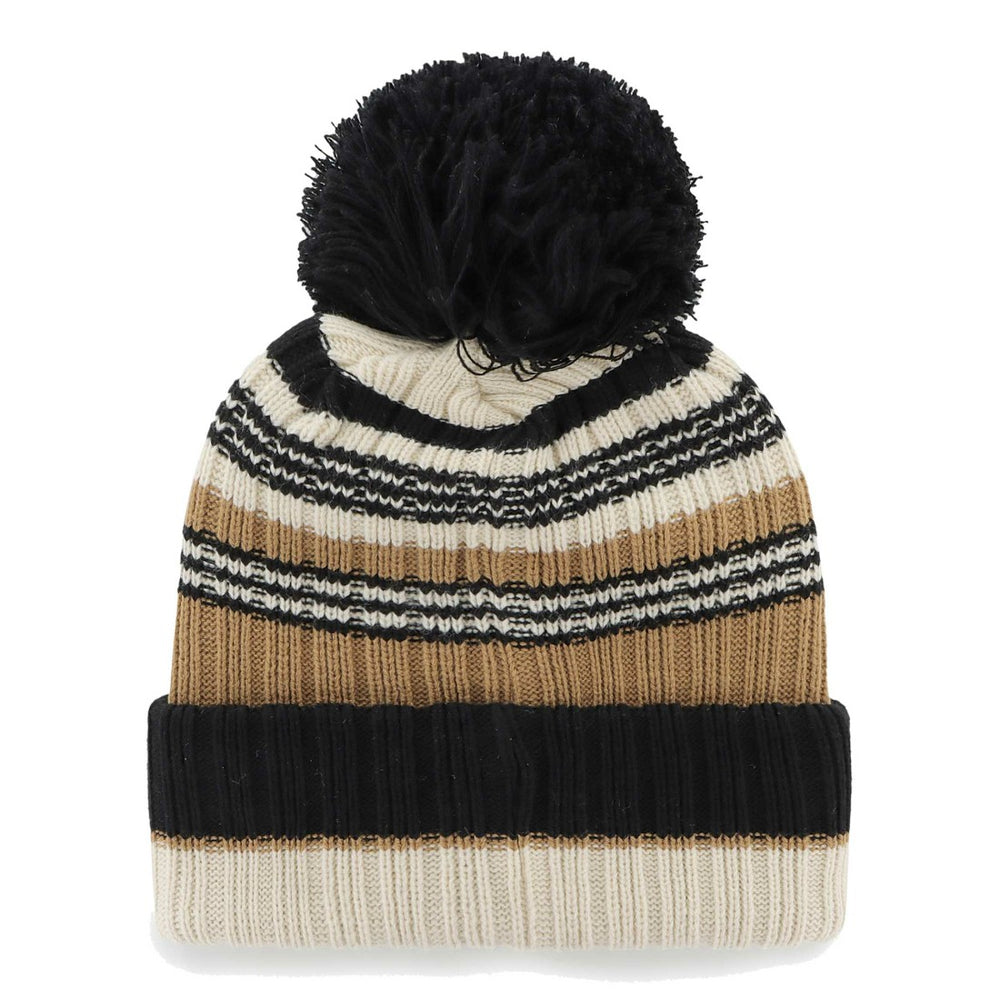 Tampa Bay Buccaneers '47 Women's Barista Cuffed Knit Hat with Pom - Natural - 47 brand