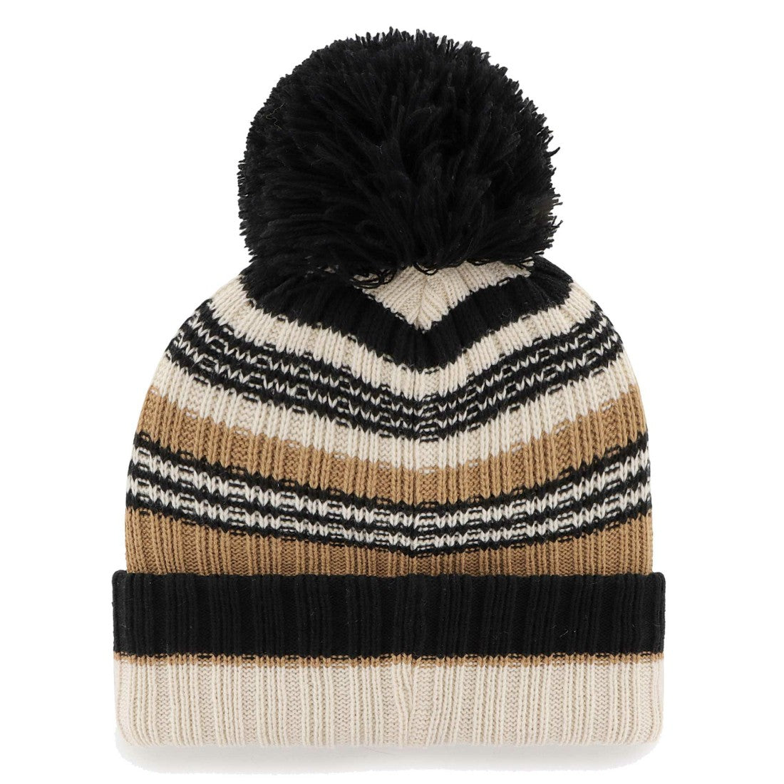 Tennessee Titans '47 Women's Barista Cuffed Knit Hat with Pom - Natural - 47 brand