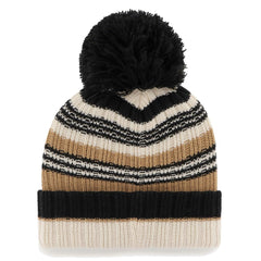 Tennessee Titans '47 Women's Barista Cuffed Knit Hat with Pom - Natural - 47 brand