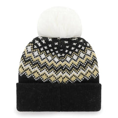 New Orleans Saints '47 Women's Elsa Cuffed Knit Hat with Pom - Black - 47 brand