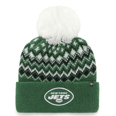 New York Jets '47 Women's Elsa Cuffed Knit Hat with Pom - Green - 47 brand