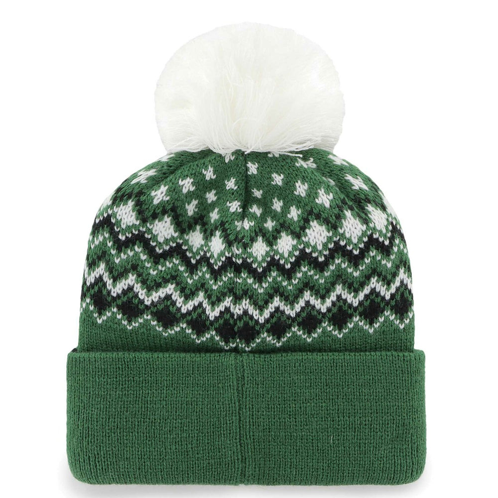 New York Jets '47 Women's Elsa Cuffed Knit Hat with Pom - Green - 47 brand