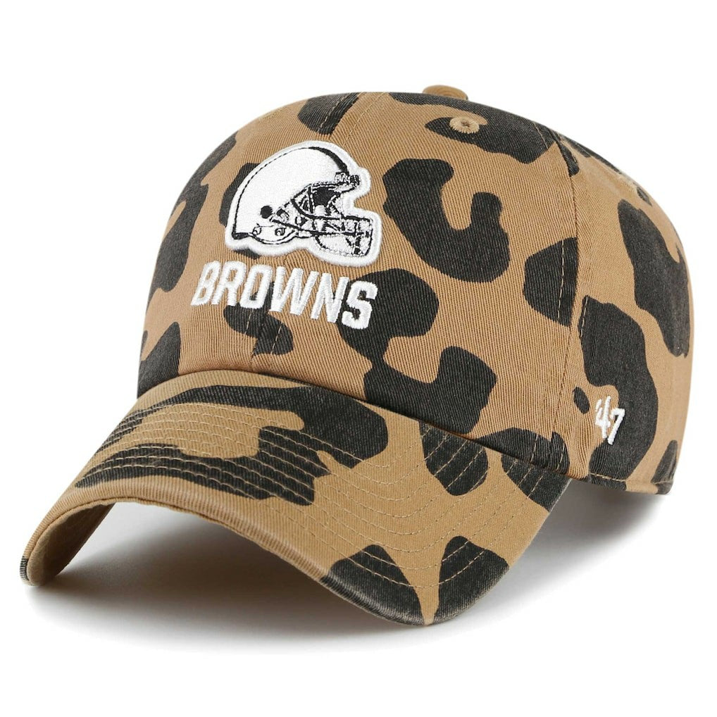 Cleveland Browns '47 Women's Rosette Clean Up Adjustable Hat - Tan - 47 brand