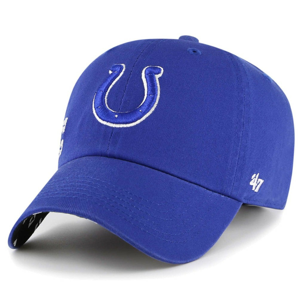 Indianapolis Colts '47 Women's Confetti Icon Clean Up Adjustable Hat - Royal - 47 brand