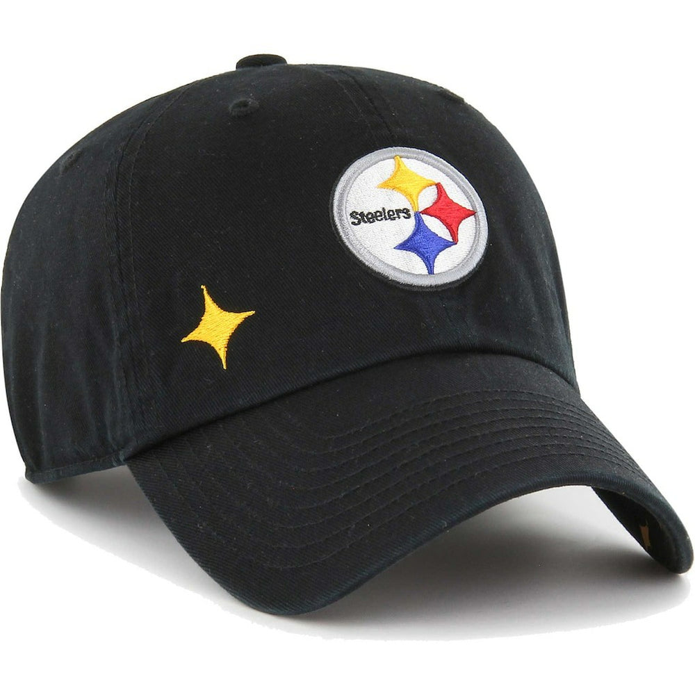 Pittsburgh Steelers '47 Women's Confetti Icon Clean Up Adjustable Hat - Black - 47 brand