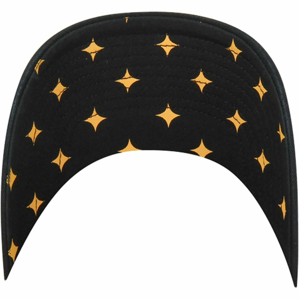 Pittsburgh Steelers '47 Women's Confetti Icon Clean Up Adjustable Hat - Black - 47 brand