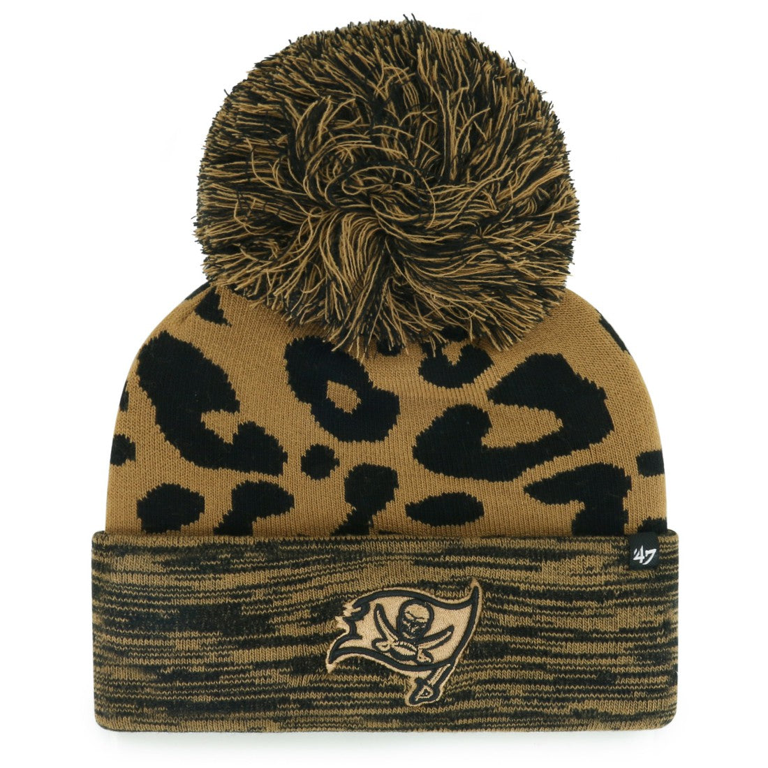 Tampa Bay Buccaneers '47 Women's Rosette Cuffed Knit Hat with Pom - Brown - 47 brand