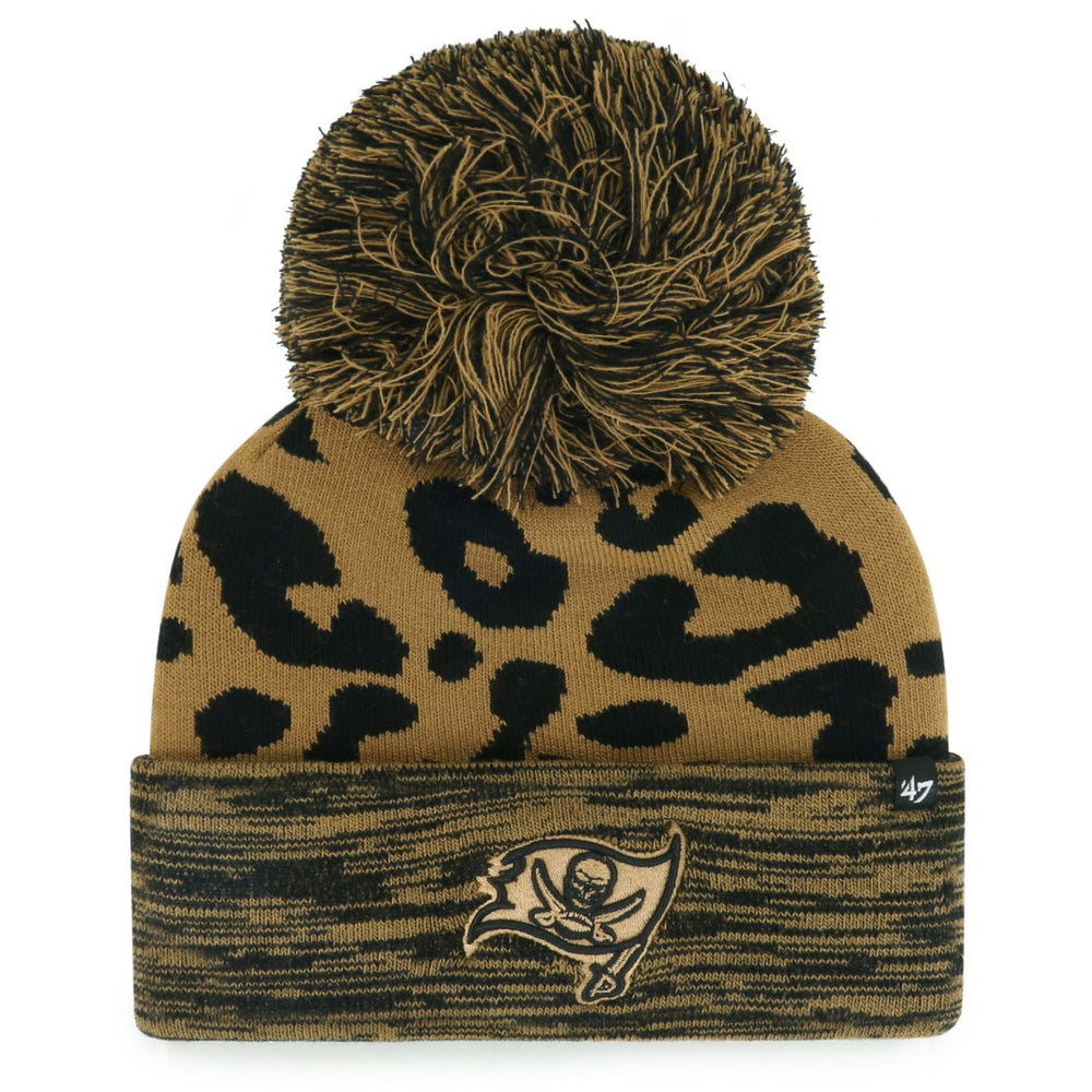 Tampa Bay Buccaneers '47 Women's Rosette Cuffed Knit Hat with Pom - Brown - 47 brand