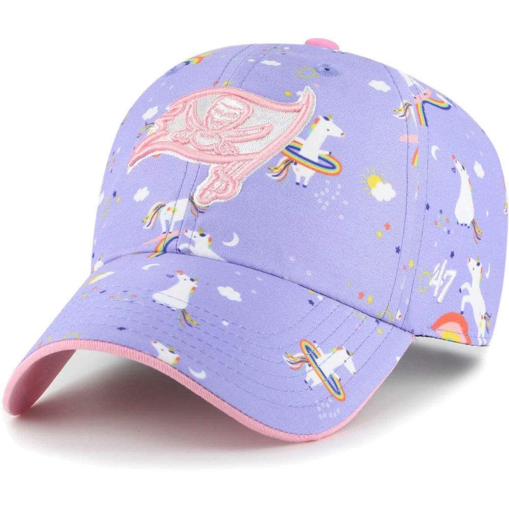Tampa Bay Buccaneers '47 Girls Preschool Unicorn Clean Up Adjustable Hat - Lavender - 47 brand