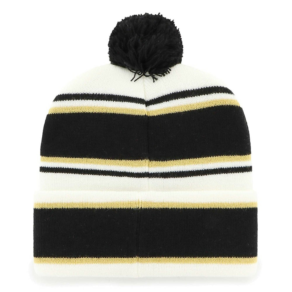 New Orleans Saints '47 Youth Stripling Cuffed Knit Hat with Pom - White - 47 brand