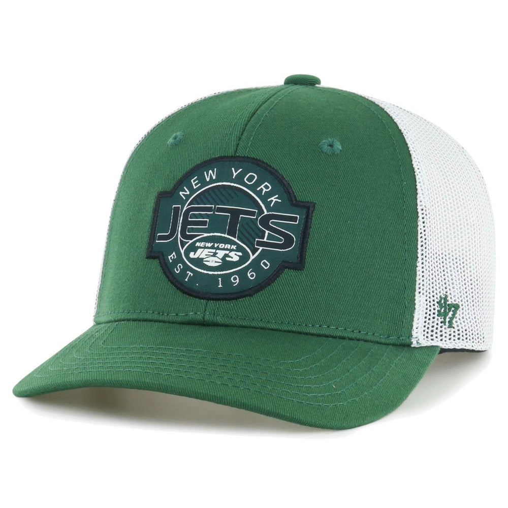 New York Jets '47 Youth Scramble Adjustable Trucker Hat - Green/White - 47 brand